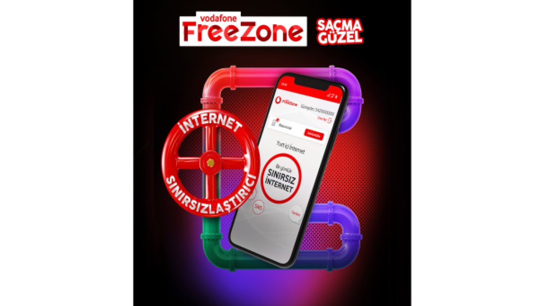 Vodafone Freezone’dan gençlere 24 saat geçerli sınırsız internet hediyesi 