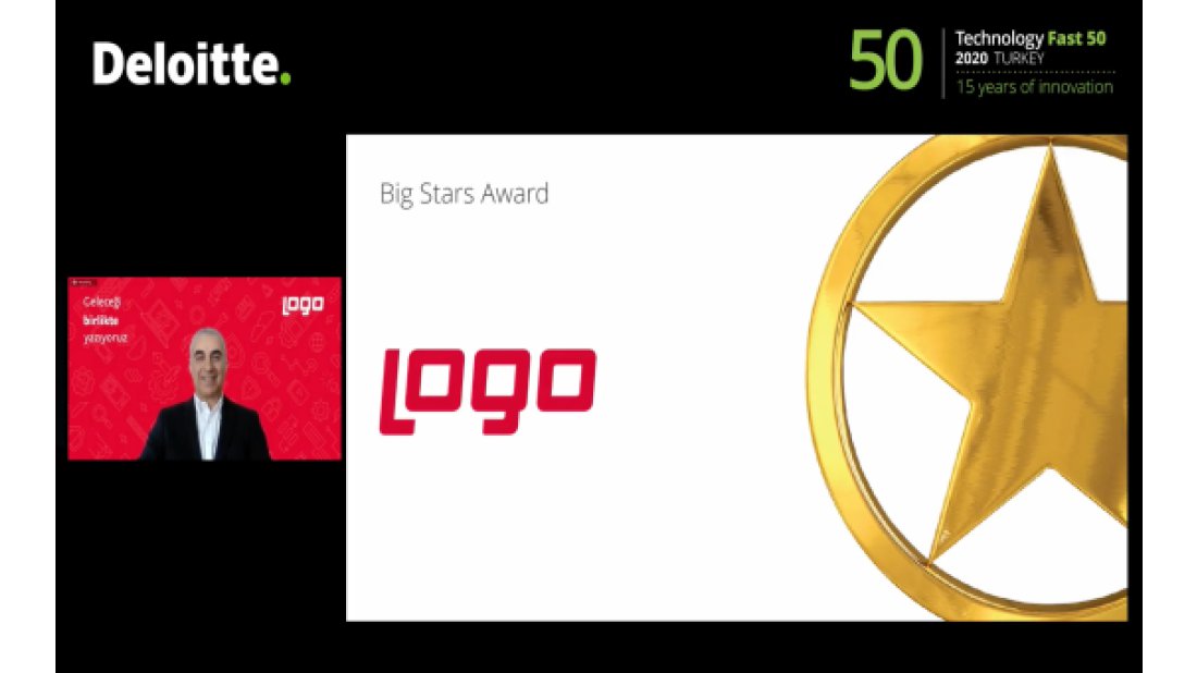 Logo Yazılım “Deloitte Technology Fast 50 Türkiye 2020”de “Big Stars” ödülünü 3. kez aldı