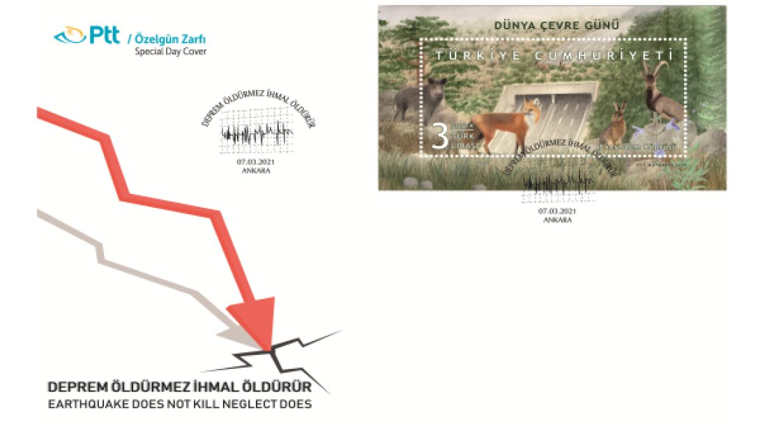 PTT AŞ’den deprem farkındalığı için özelgün zarfı