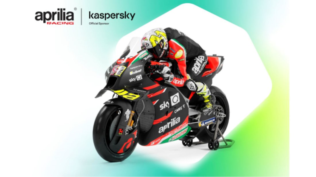 Kaspersky, Piaggio Group ile ortaklığı kapsamında Aprilia Racing'in sponsoru oldu