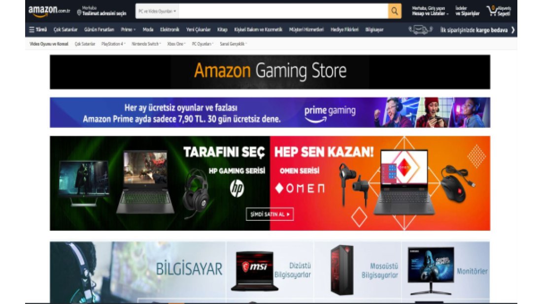Amazon.com.tr’de ‘Gaming Store’ açıldı
