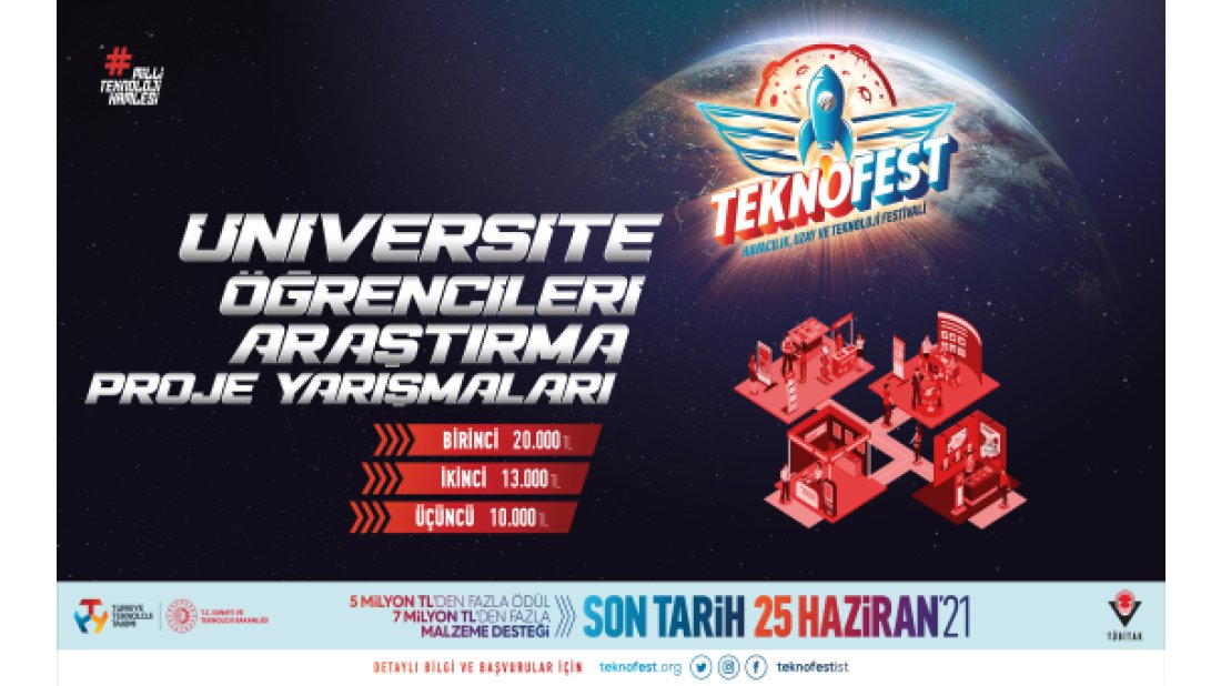 Üniversite öğrencileri araştırma proje yarışmaları başvuruları devam ediyor