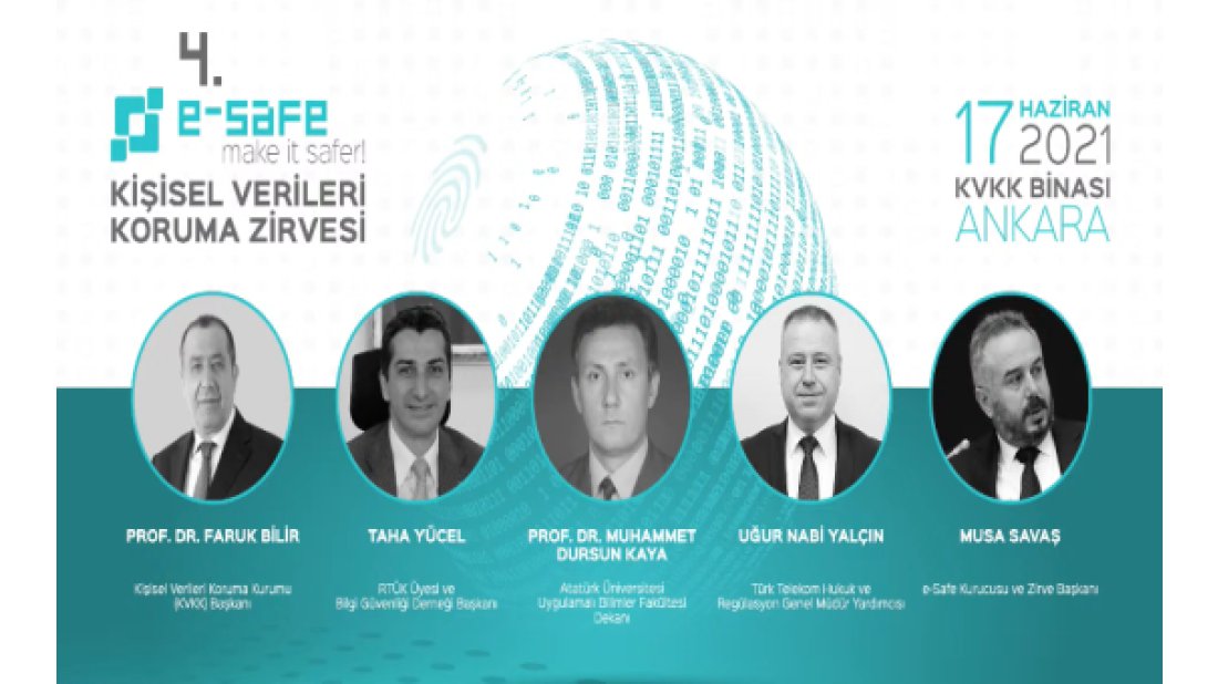 4’üncü e-Safe Kişisel Verileri Koruma Zirvesi bugün düzenlendi