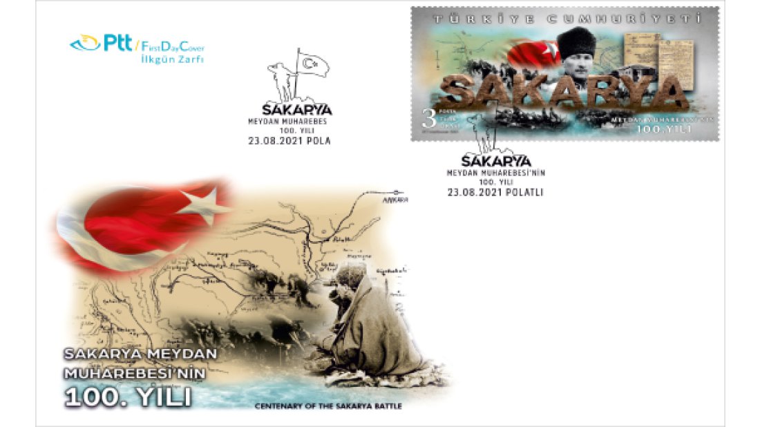 Ptt’den “Sakarya Meydan Muharebesi’nin 100. yılı” konulu Anma Pulu ve İlkgün Zarfı