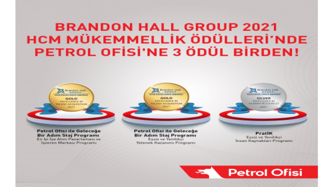 Petrol Ofisi Brandon Hall Group HCM Mükemmellik Ödülleri’nde 2021’in de kazanını oldu, 3 ödül birden aldı