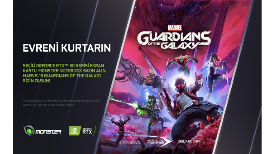 Monster Notebook’tan oyunculara “Marvel’s Guardians of the Galaxy” müjdesi