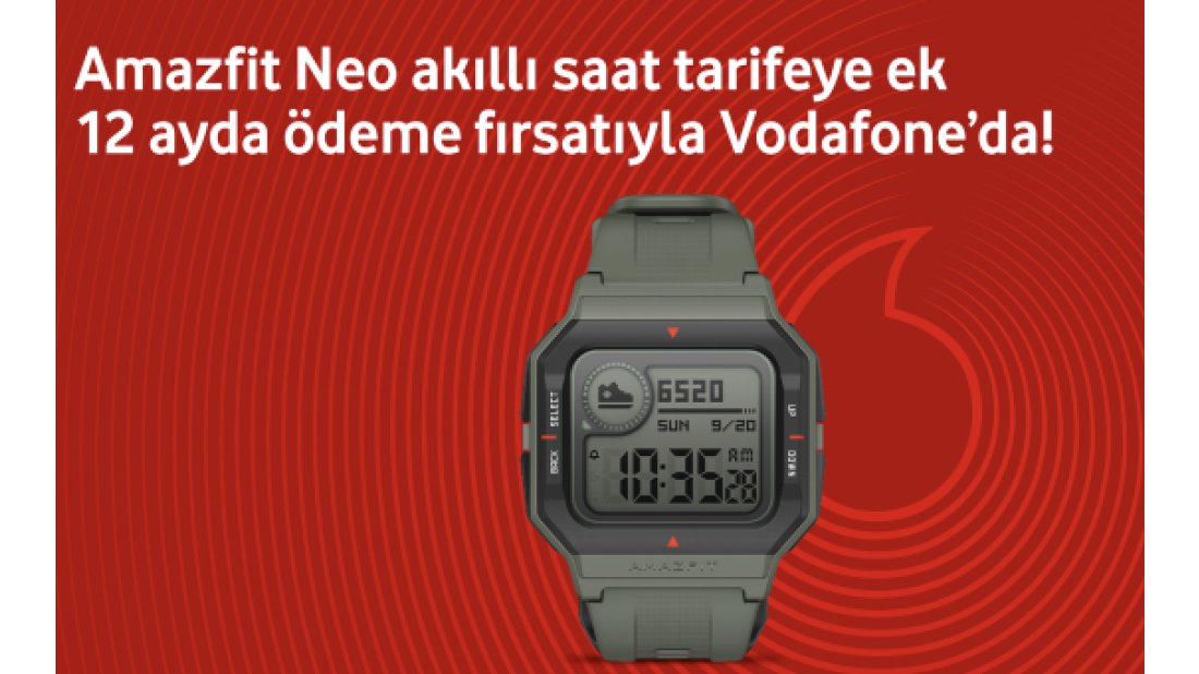 Retro-Dijital Tasarımlı Akıllı Saat Amazfit Neo Vodafone’da