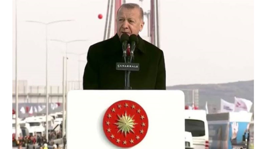 Cumhurbaşkanı Erdoğan'dan, Çanakkale Köprüsü geçiş ücreti açıklaması: Otomobil geçişleri 200 lira