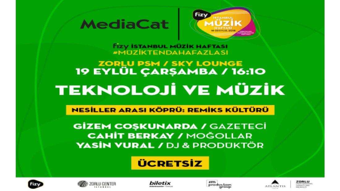 Popüler kültürün geçmiş ve geleceği fizy İstanbul konuşulacak!