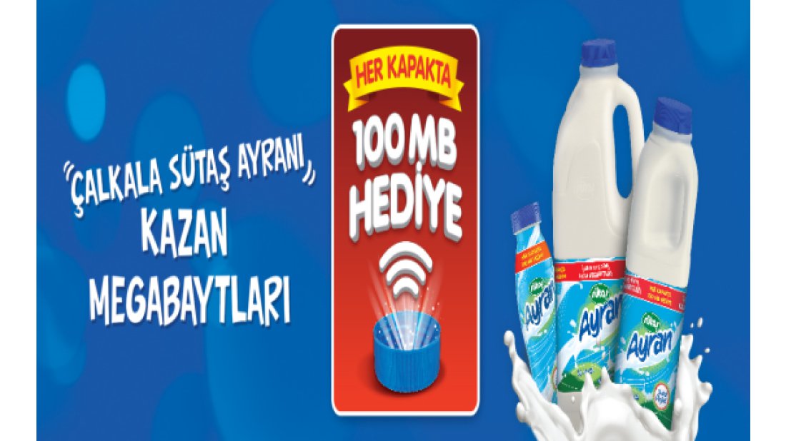 Sütaş Ayran’dan günlük 100 Megabayt mobil internet hediye