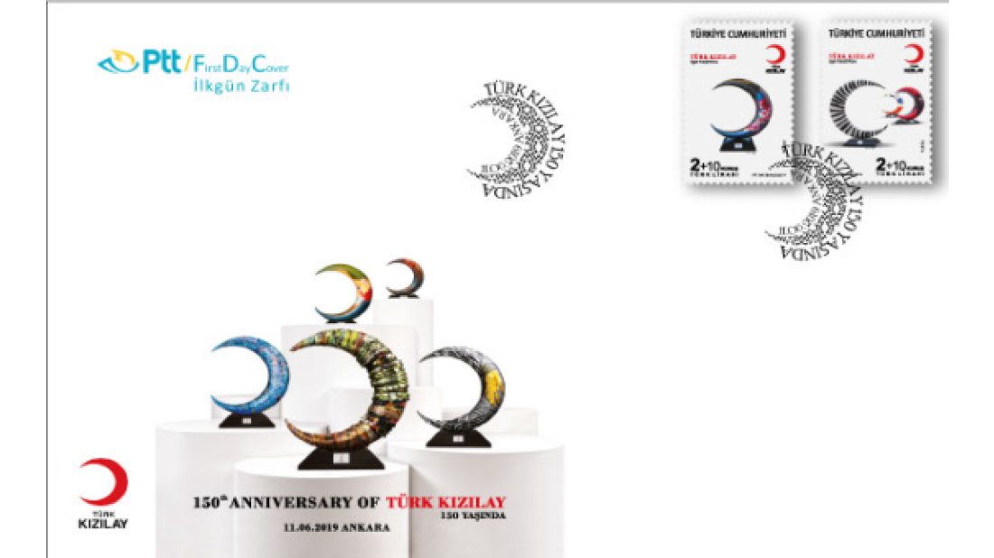 PTT’den “Türk Kızılay 150 Yaşında” konulu ek değerli anma pulu