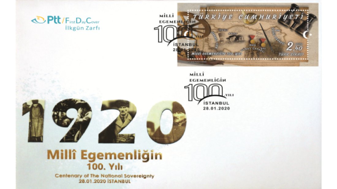 PTT AŞ’den “Millî Egemenliğin 100. Yılı” Konulu Anma Pulu