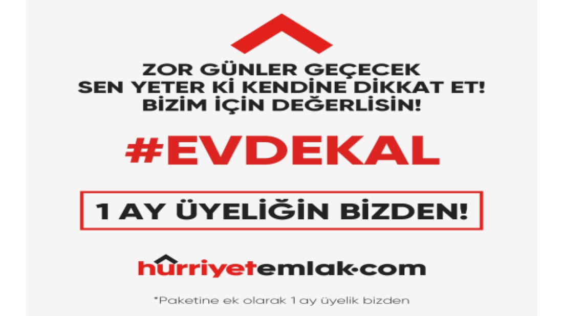 Hürriyet Emlak’tan 1 ay ücretsiz üyelik