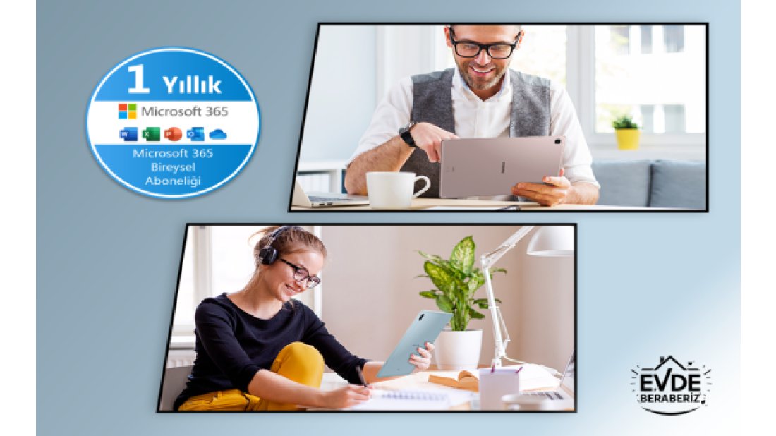 Galaxy Tab S6 Lite şimdi Microsoft 365 bireysel aboneliği ile birlikte!