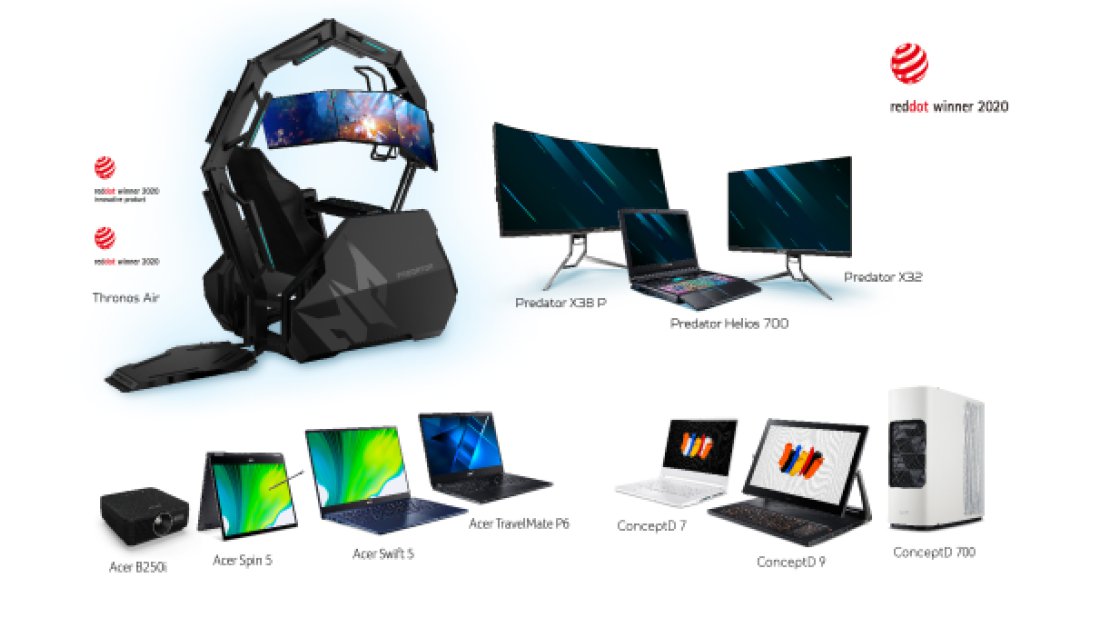 Acer, 11 adet Red Dot ürün tasarımı ödülü kazandı