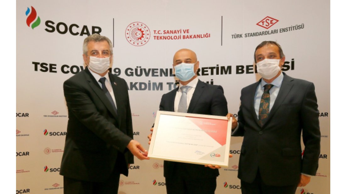 SOCAR Türkiye’nin ‘güvenli üretimi’ TSE tarafından tescillendi
