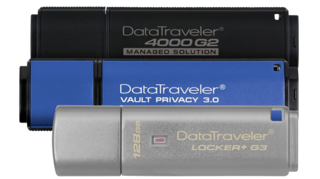 Kingston, Şifreli USB Flash Bellek Kapasitelerini 128 GB’a Kadar Yükseltiyor!