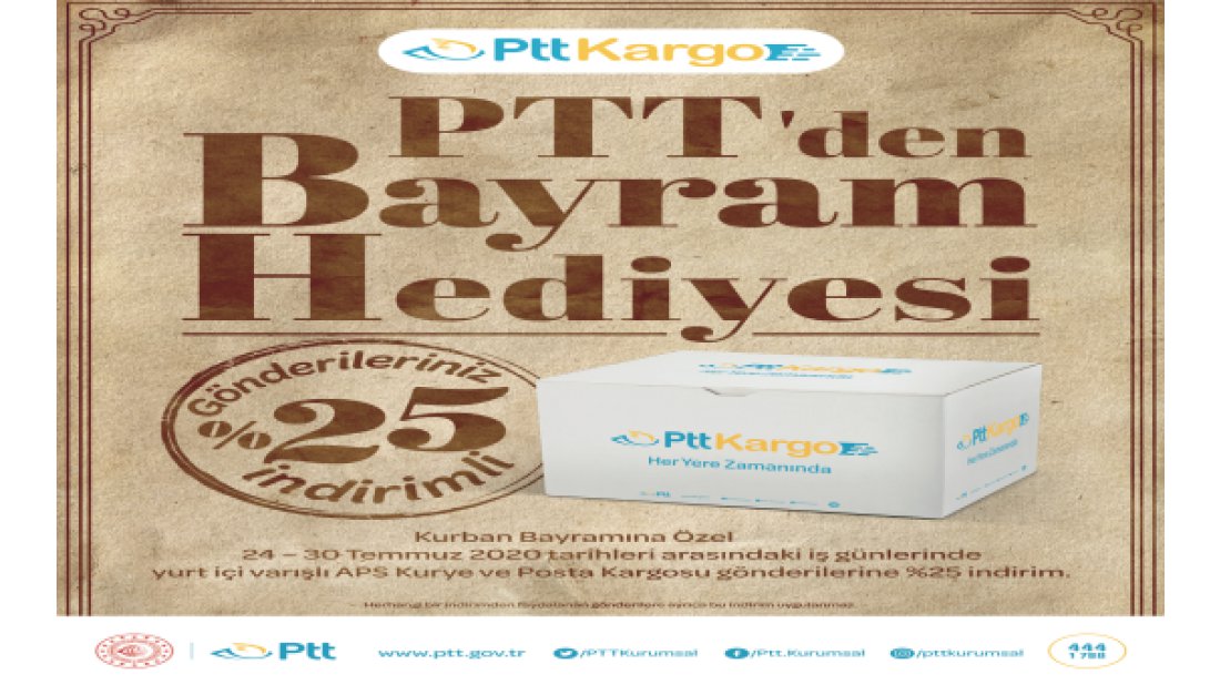 PTT’den Bayram Öncesi İndirim Sürprizi!