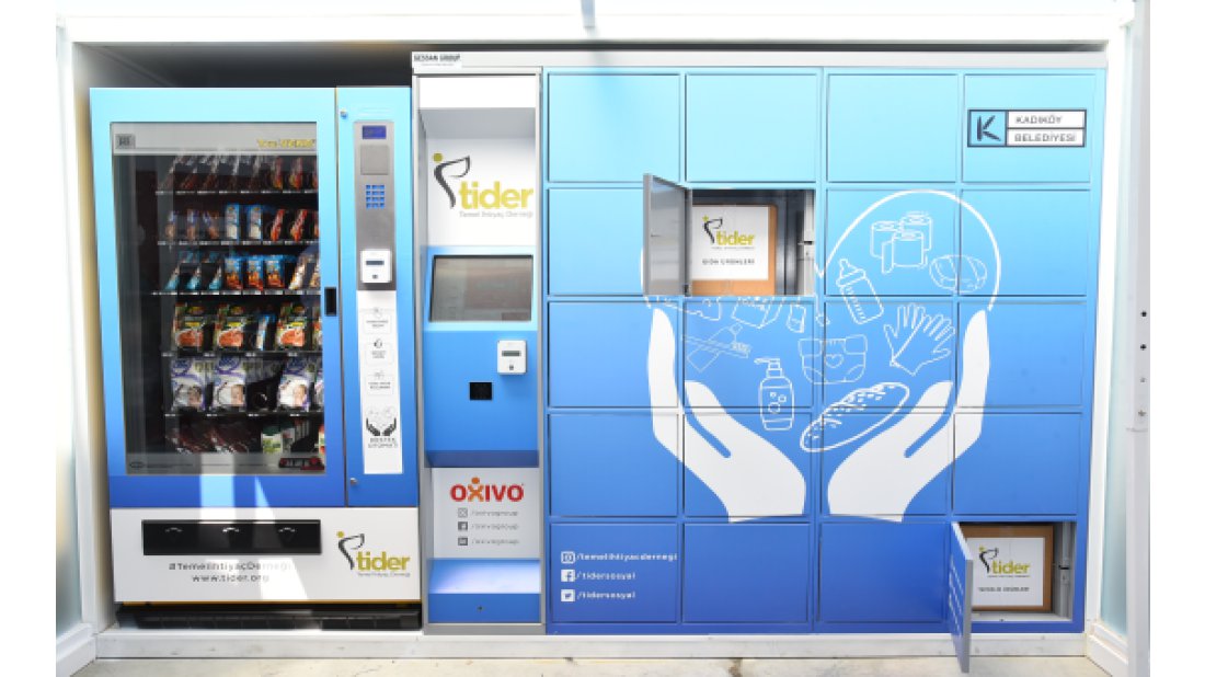 Dayanışmanın teknolojiyle buluştuğu ‘gıda otomatı’ projesi kadıköy’de hayata geçti