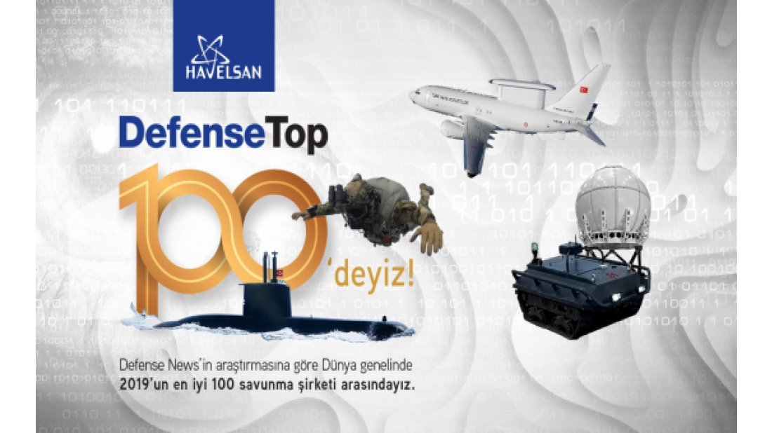 HAVELSAN savunmada Dünyanın ilk 100 şirketi arasında