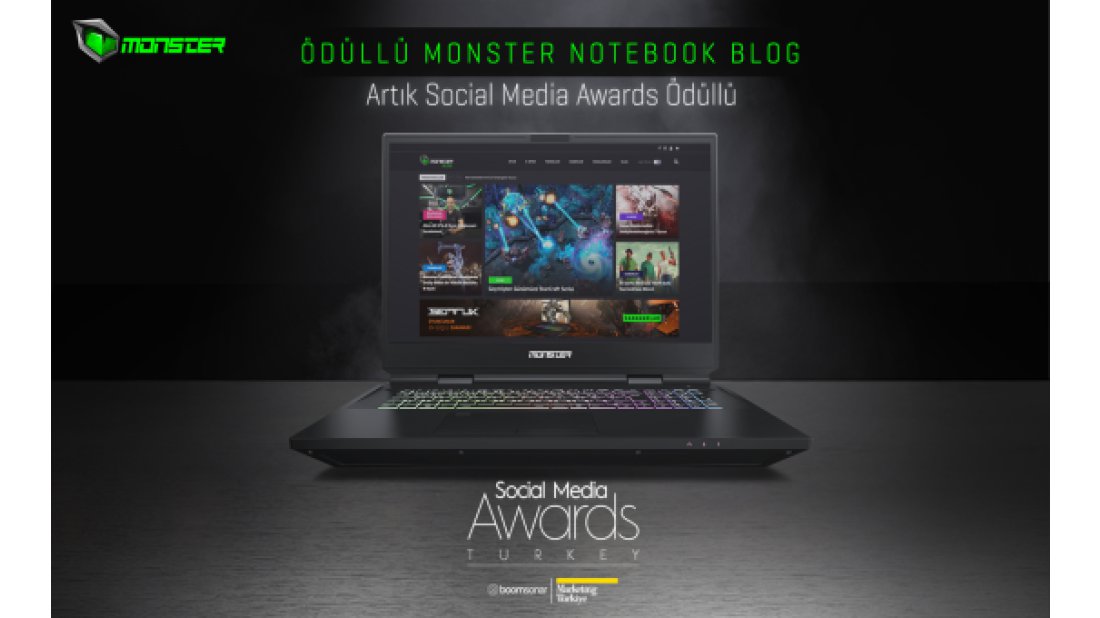 Social Media Awards Turkey’den Monster Notebook’a Ödül