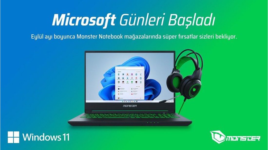 Monster Notebook’ta “Microsoft Günleri” çeşitli avantajlar ve ödüllü buluşmalarla başladı! 