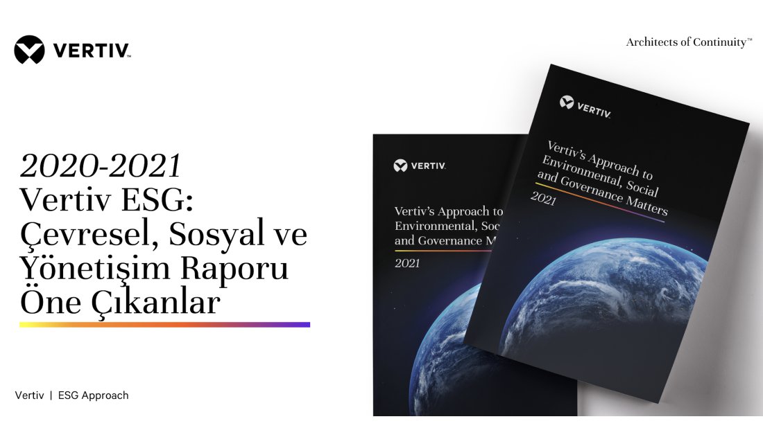 Vertiv İlk Çevresel, Sosyal ve Yönetişim Raporunu Yayınladı